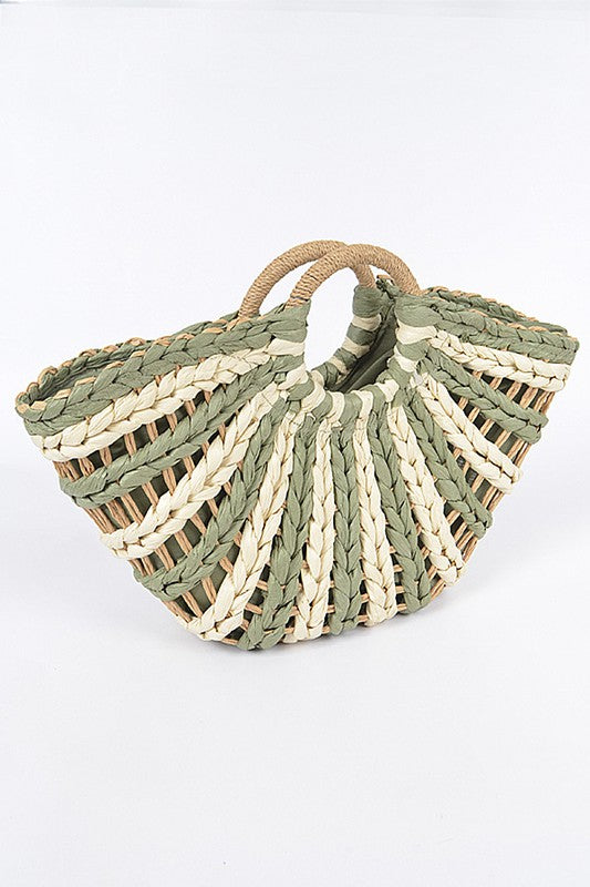 Swirl Straw Bag - More Colors Available