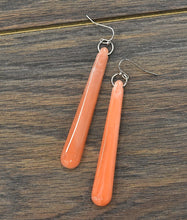 Load image into Gallery viewer, Peach Synthetic Resin Earrings
