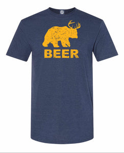 Bear+Deer=Beer Adult T-Shirt