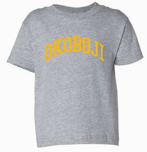 "FF1" Toddler T-Shirt (3301T/3301J) - Mustard on Heather Gray