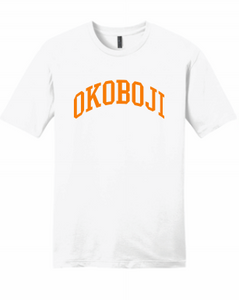 "FF1" Adult Vintage-Feel T-shirt (DT6000) - Tennessee Orange on White